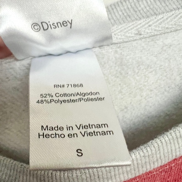 Gray Vintage Disney Brand Mickey Mouse Crewneck Sweatshirt Adult Size Small - Picture 4 of 4